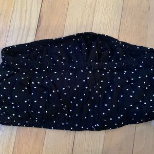 American Eagle black white polka dot tube top medium